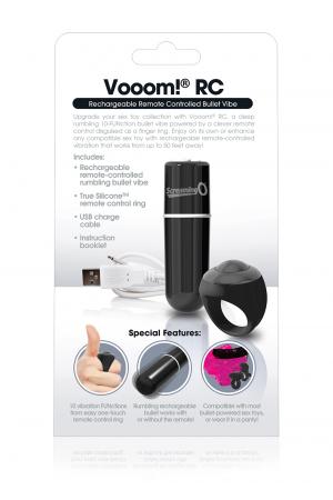 Charged Vooom Remote Control Bullet - Black