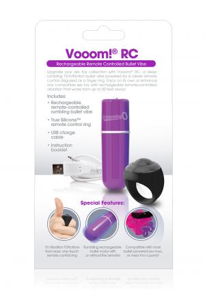 Charged Vooom Remote Control Bullet - Purple