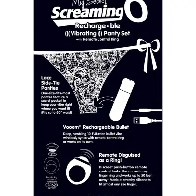 My Secret Charged Remote Control Panty Vibe - Black