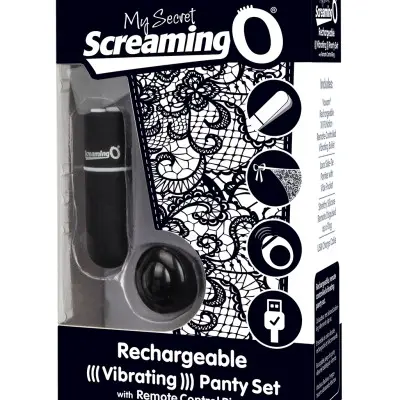 My Secret Charged Remote Control Panty Vibe - Black