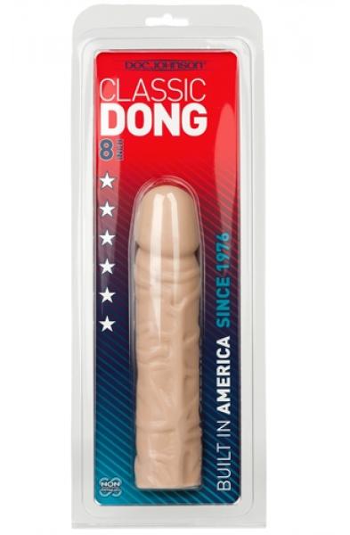 Classic 8 Inch Dong - White