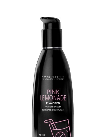 Aqua Pink Lemonade Flavored Water Based Intimate  Lubricant - 2 Fl. Oz.