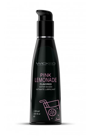 Aqua Pink Lemonade Flavored Water Based Intimate  Lubricant - 4 Fl. Oz.