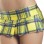 Yellow Plaid Pleated Mini Skirt - Small/ Medium