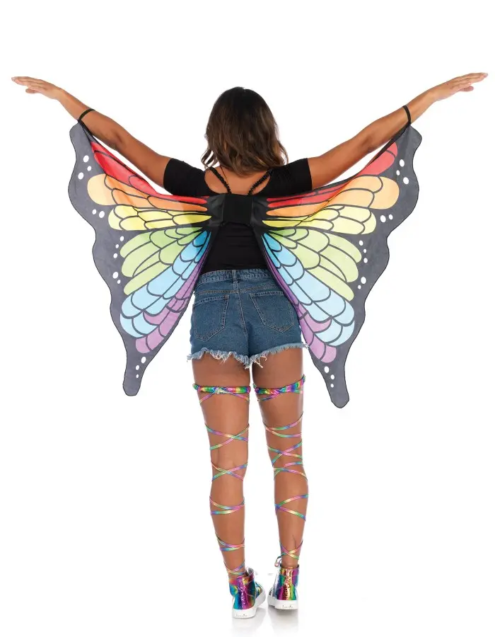 Rainbow Butterfly Festival Costume Wings