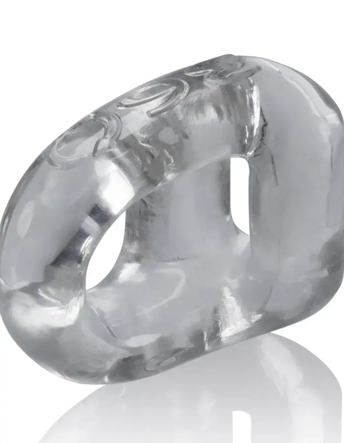 360 2- Way Cockring + Ballsling - Clear
