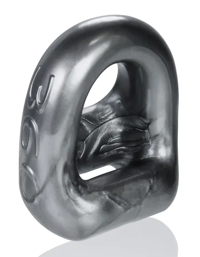 360 2- Way Cockring + Ballsling - Steel