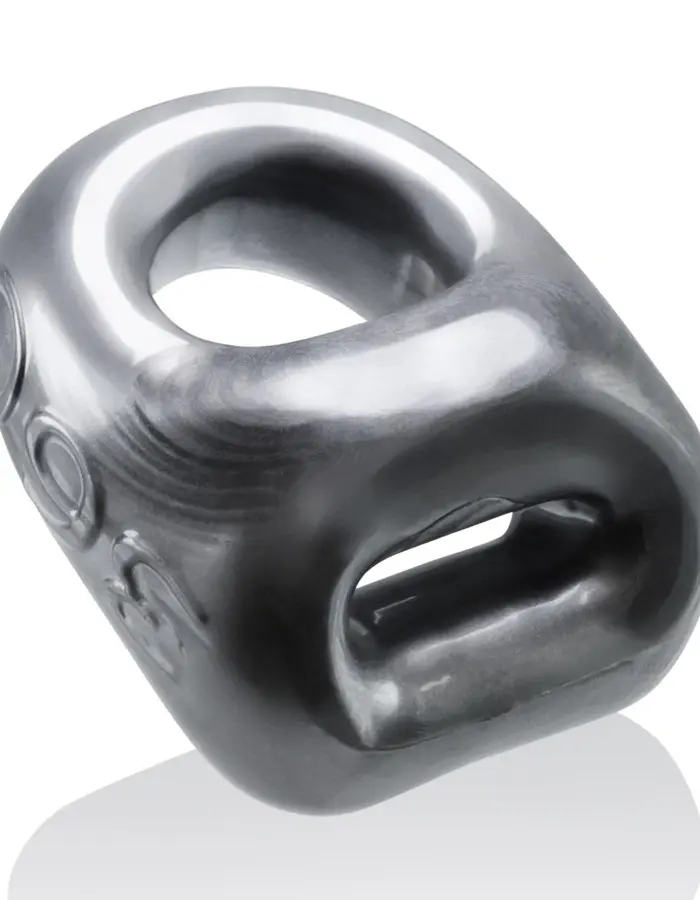 360 2- Way Cockring + Ballsling - Steel