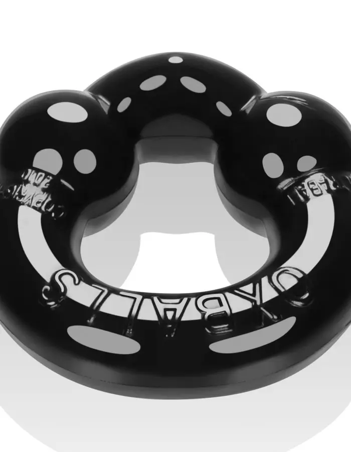 Ultraballs 2- Piece Cockring Set - Black & Police Blue