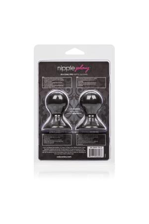 Nipple Play Silicone Pro Nipple Suckers - Black