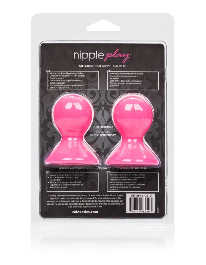 Nipple Play Silicone Pro Nipple Suckers - Pink