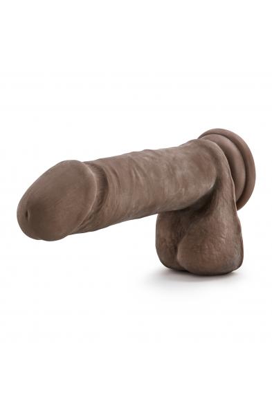 Au Naturel 8 Inch Sensa Feel Dildo - Chocolate