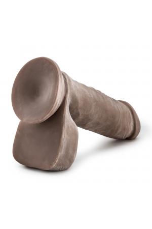 Au Naturel 8 Inch Sensa Feel Dildo - Chocolate