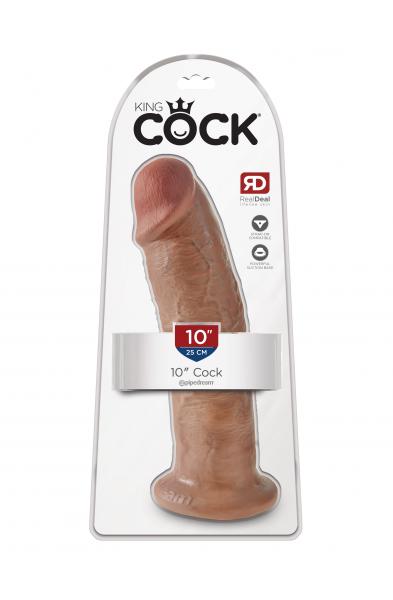 King Cock  10 Inch Cock - Tan