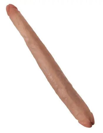 King Cock  16" Tapered Double Dildo - Tan