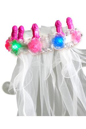 Bachelorette Party Favors Light-Up Pecker Veil