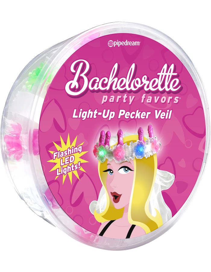 Bachelorette Party Favors Light-Up Pecker Veil