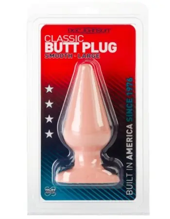 Classic Butt Plug Smooth - Large - White