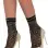 Lurex Anklets - Black/ Gold