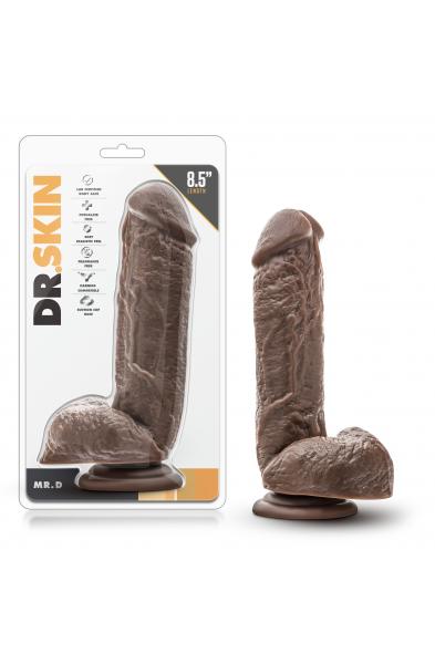 Dr. Skin - Mr. D - 8.5 Inch Dildo - Chocolate