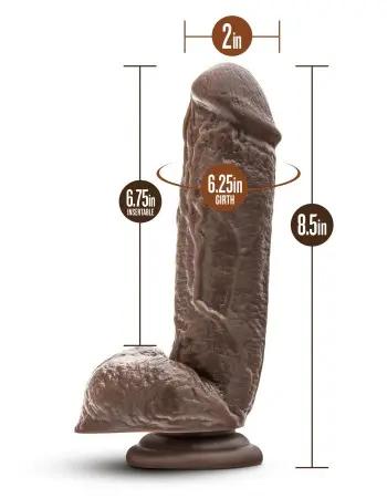 Dr. Skin - Mr. Magic - 9 Inch Dildo - Chocolate