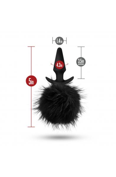 Pom Plugs Fur Pom Pom - Black