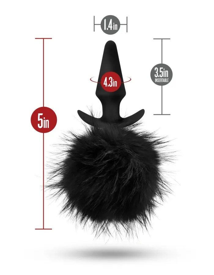 Pom Plugs Fur Pom Pom - Black