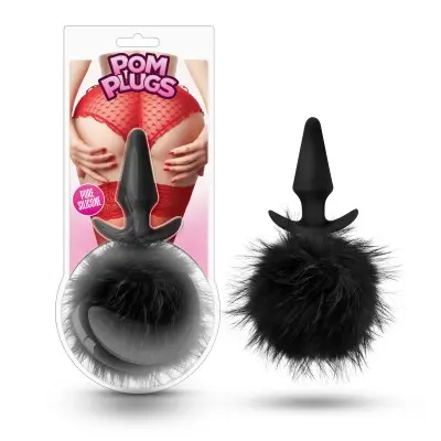 Pom Plugs Fur Pom Pom - Black