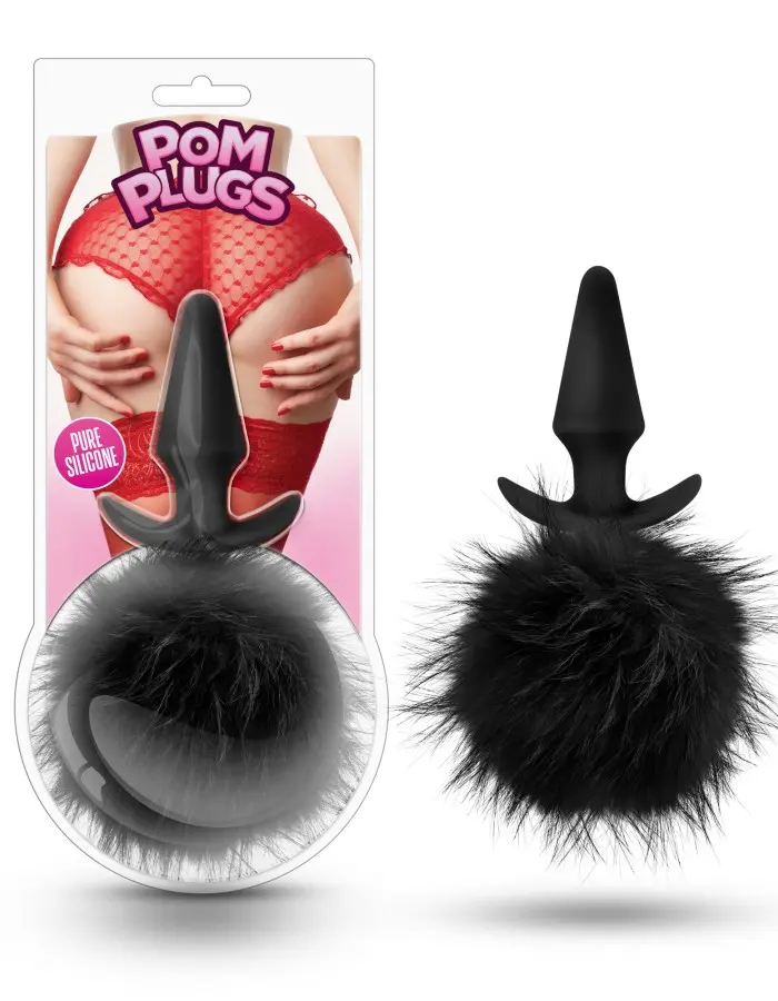 Pom Plugs Fur Pom Pom - Black