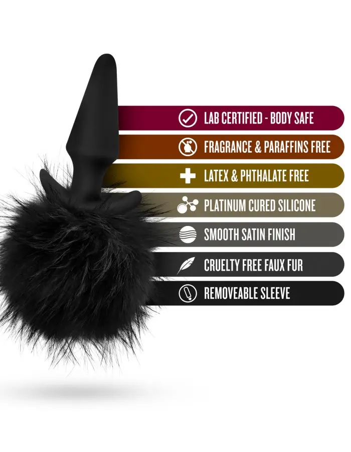 Pom Plugs Fur Pom Pom - Black