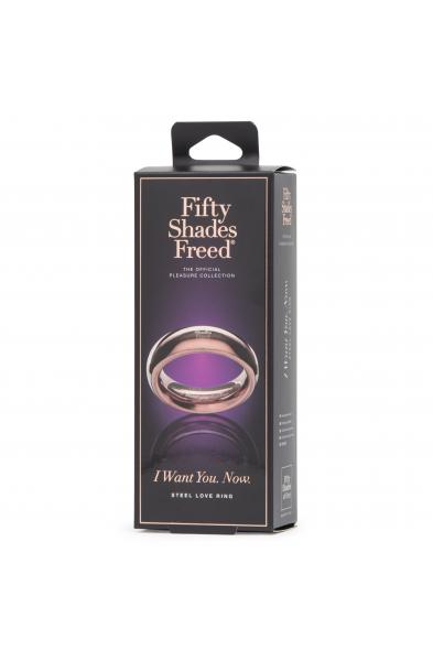 Fifty Shades Freed I Want You. Now. Steel Love  Ring