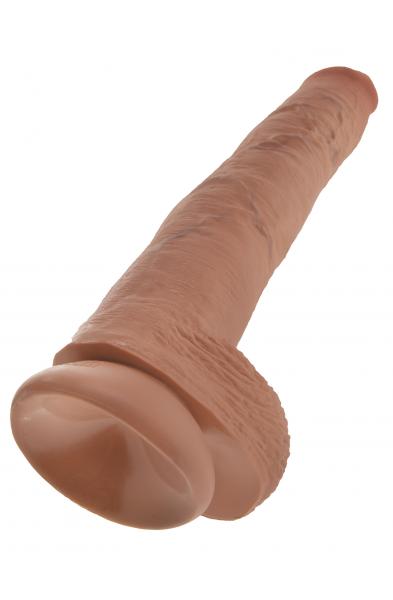 King Cock 14" Cock With Balls - Tan