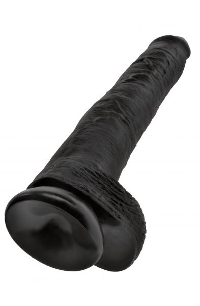 King Cock 14" Cock With Balls - Black