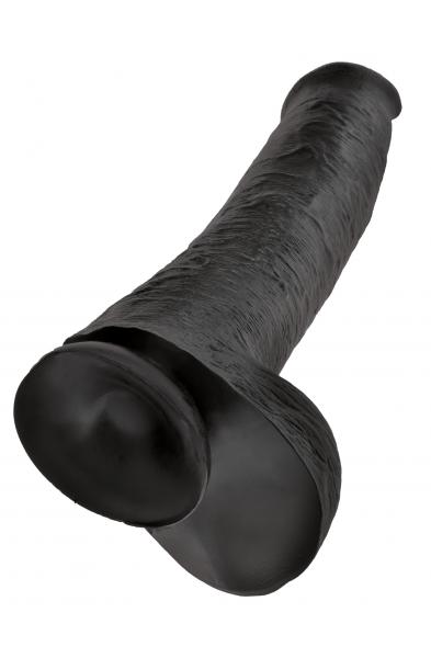 King Cock 15 Inch Cock With Balls - Black