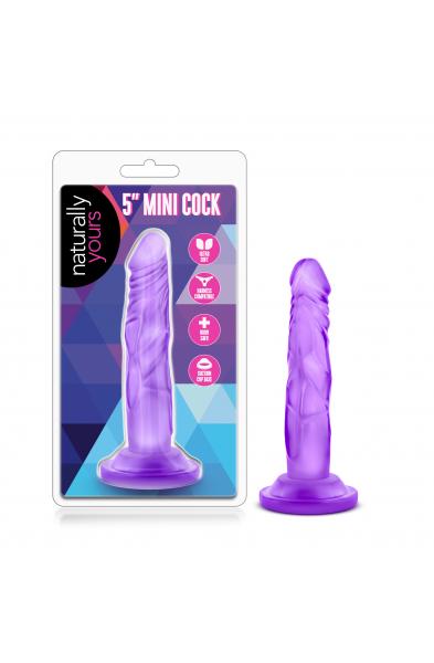 Naturally Yours - 5 Inch Mini Cock - Purple