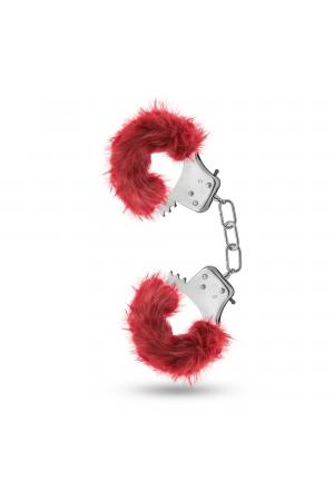 Temptasia - Plush Fur Cuffs - Burgundy