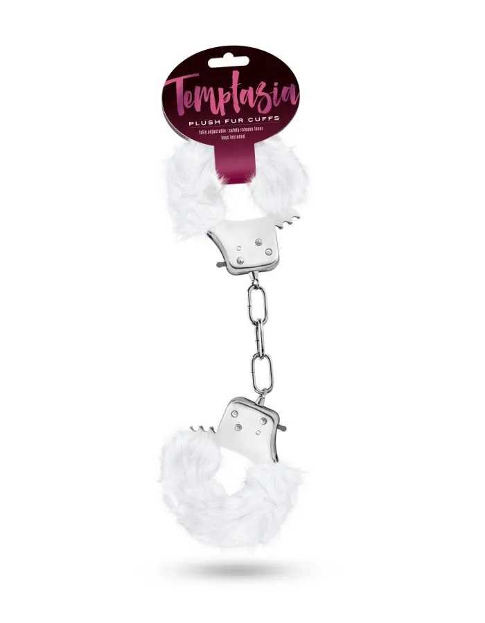 Temptasia - Plush Fur Cuffs - White