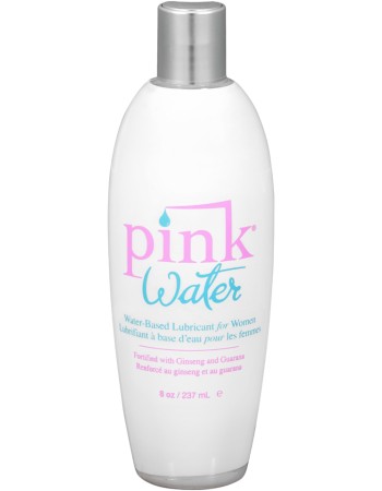 Pink Water Based Lubricant for Women 8 Oz Flip Top Bottle