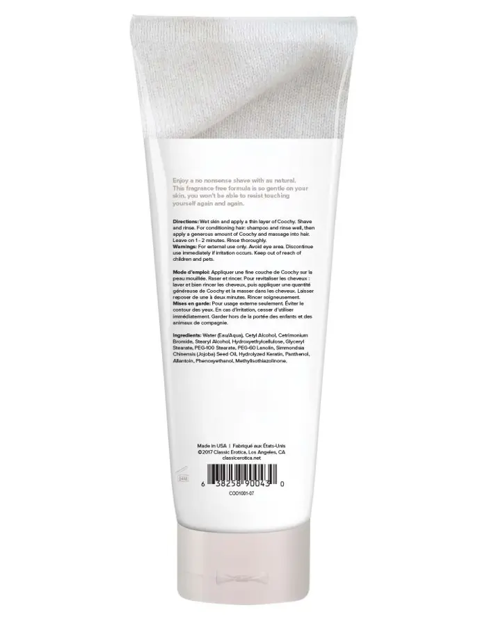Coochy Shave Cream - Au Natural - 7.2 Oz
