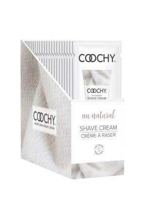 Coochy Shave Cream - Au Natural - 15 ml Foils 24 Count Display