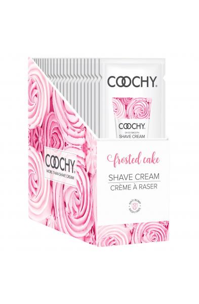 Coochy Shave Cream - Frosted Cake - 15 ml Foils 24 Count Display