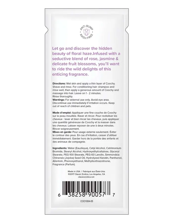 Coochy Shave Cream - Floral Haze - 15 ml Foils 24 Count Display