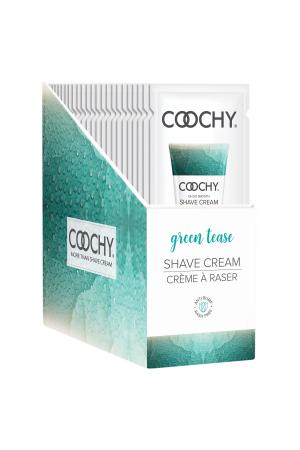 Coochy Shave Cream - Green Tease - 15 ml Foils 24 Count Display