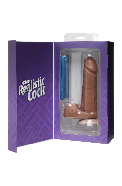 The Realistic Cocks 6 Inch - Brown