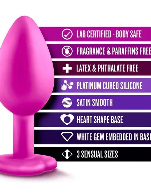 Luxe - Bling Plugs Training Kit - Pink with White Gems