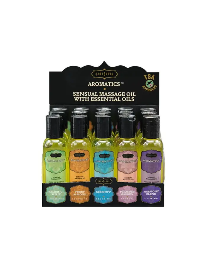 Aromatic Massage Oil Pre- Pack Display - 15 Pieces