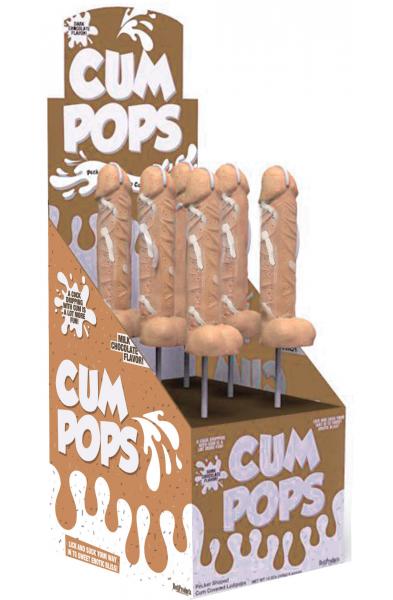 Cum Cock Pops - Milk Chocolate - 6 Piece P.O.P.  Display