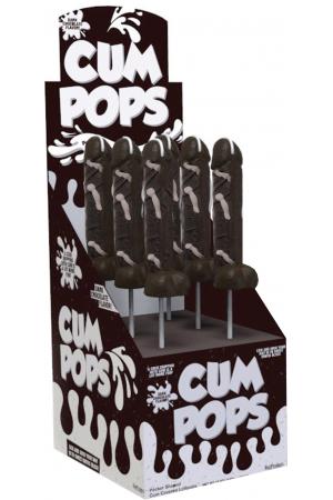 Cum Cock Pops - Dark Chocolate - 6 Piece P.O.P. Display