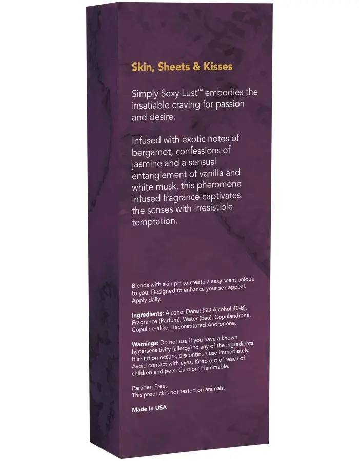 Simply Sexy Lust Pheromone Infused Perfume - .34 Oz