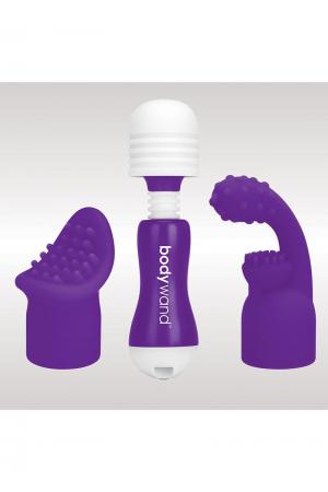 Bodywand Rechargeable Mini Massager With Attachments - Purple